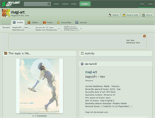 Tablet Screenshot of magi-art.deviantart.com