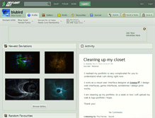 Tablet Screenshot of blubird.deviantart.com