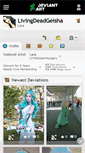 Mobile Screenshot of livingdeadgeisha.deviantart.com
