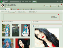 Tablet Screenshot of livingdeadgeisha.deviantart.com