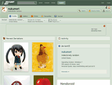 Tablet Screenshot of nukumori.deviantart.com