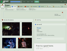 Tablet Screenshot of firesen.deviantart.com