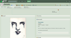 Desktop Screenshot of gloomykat.deviantart.com