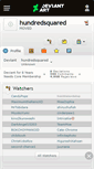 Mobile Screenshot of hundredsquared.deviantart.com