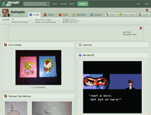 Tablet Screenshot of komayto.deviantart.com