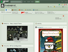 Tablet Screenshot of frostknight-ice.deviantart.com