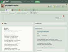 Tablet Screenshot of estranged-thespian.deviantart.com