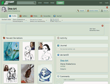 Tablet Screenshot of dea-art.deviantart.com