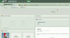 Desktop Screenshot of dragonman3347.deviantart.com