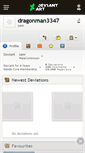 Mobile Screenshot of dragonman3347.deviantart.com