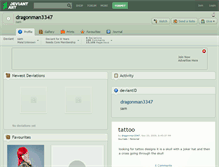Tablet Screenshot of dragonman3347.deviantart.com