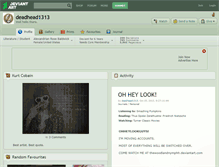 Tablet Screenshot of deadhead1313.deviantart.com