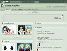 Tablet Screenshot of lilynette-gingerback.deviantart.com