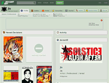 Tablet Screenshot of jio.deviantart.com