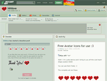 Tablet Screenshot of hihilove.deviantart.com