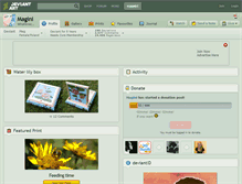 Tablet Screenshot of magini.deviantart.com