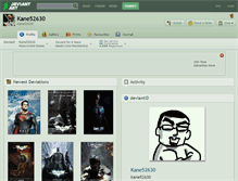 Tablet Screenshot of kane52630.deviantart.com