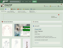 Tablet Screenshot of cheza-wolf.deviantart.com