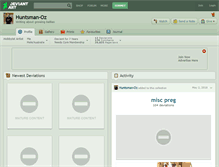 Tablet Screenshot of huntsman-oz.deviantart.com