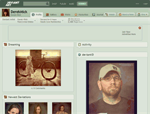 Tablet Screenshot of derekmick.deviantart.com