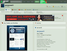 Tablet Screenshot of alexjames01.deviantart.com