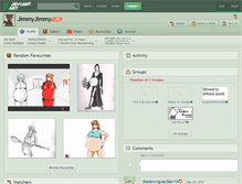 Tablet Screenshot of jimmyjimmy.deviantart.com