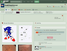Tablet Screenshot of deathstateforever.deviantart.com