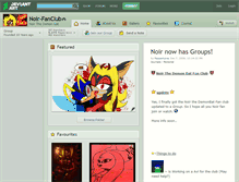 Tablet Screenshot of noir-fanclub.deviantart.com