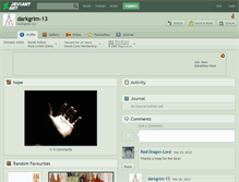 Tablet Screenshot of darkgrim-13.deviantart.com