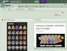 Tablet Screenshot of mictoon.deviantart.com