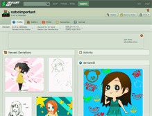 Tablet Screenshot of notsoimportant.deviantart.com