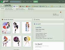 Tablet Screenshot of luna-pen.deviantart.com
