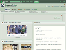 Tablet Screenshot of cassandra-project.deviantart.com