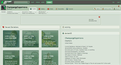 Desktop Screenshot of champangesupernova.deviantart.com
