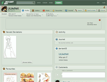 Tablet Screenshot of lilladyex.deviantart.com