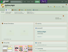 Tablet Screenshot of midstarynight.deviantart.com