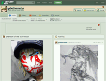 Tablet Screenshot of gabethemaster.deviantart.com