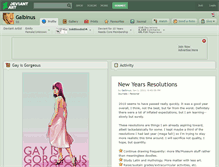 Tablet Screenshot of galbinus.deviantart.com