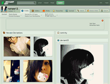 Tablet Screenshot of nenee13.deviantart.com