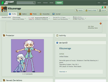 Tablet Screenshot of kitsunerage.deviantart.com