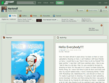 Tablet Screenshot of mariondf.deviantart.com