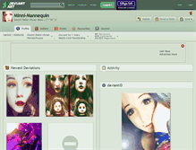 Tablet Screenshot of minni-mannequin.deviantart.com