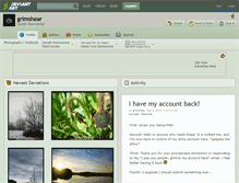 Tablet Screenshot of grimshear.deviantart.com