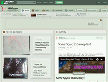 Tablet Screenshot of khxhero.deviantart.com