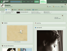 Tablet Screenshot of mosame.deviantart.com