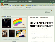 Tablet Screenshot of antorax.deviantart.com