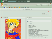 Tablet Screenshot of machi.deviantart.com