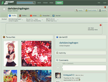 Tablet Screenshot of darkdancingdragon.deviantart.com