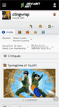Mobile Screenshot of clingwrap.deviantart.com