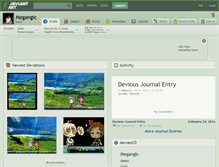 Tablet Screenshot of megangic.deviantart.com